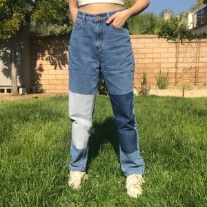Two Toned Boyfriend Jeans